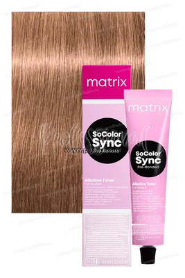 Matrix SoColor Sync Pre-Bonded 9GV Очень светлый блондин золотистый  перламутровый 90 мл.