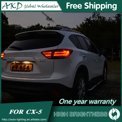 Rear Panel for Bumper Protect Covers (strips) for Mazda CX-5 (restyling)  (2015-2016)