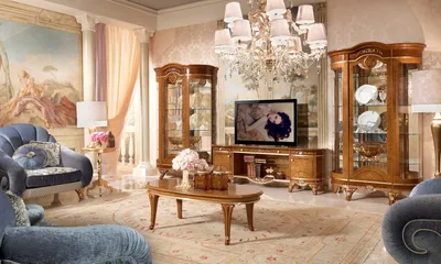 Мебель для гостиной в стиле неоклассика в Москве. Купить гостиные  неоклассика от производителя по низким ценам