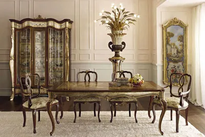 Элитная классическая мебель для гостиной или столовой, артикул 13451 —  купить итальянскую мебель в салоне Renaissance