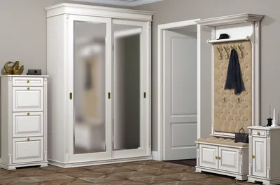 Шкаф в прихожую в стиле современная классика, цена от производителя «Алька  Мебель»