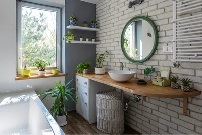 Дизайн ванной комнаты в скандинавском стиле | Cкандинавский стиль в  интерьере шведской ванной фото