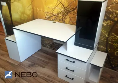 Современные деревянные компьютерные столы, мебель для дома и офиса, игровой  стол и стул в комплекте, простой настольный компьютерный офисный стол с  полками | AliExpress
