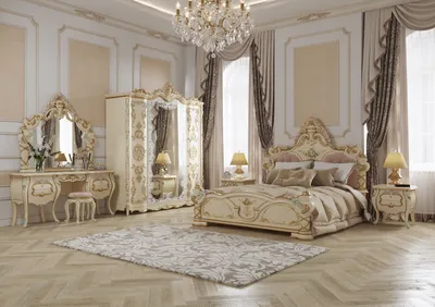 Купить Спальня Людовик в Ростове-на-Дону, отличные цены на спальные  гарнитуры | Интернет-магазин мебели Mebelinet