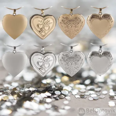 Кулон в виде сердца открывающийся серебро 925 Magic felt 159787804 купить в  интернет-магазине Wildberries