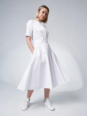 Медицинское платье DRS-W-1702 White