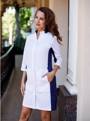 Медицинское #платье 2.77 в интернет-магазине #ДокторЪ. Вся #медицинская  #одежда здесь - www.lechikrasivo.ru | Graduation dress, Fashion, White dress