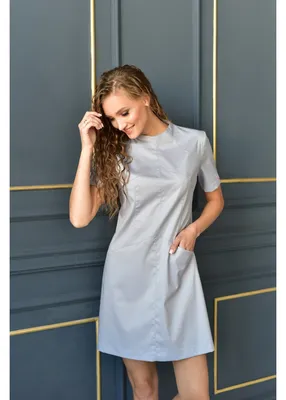 Платье медицинское женское 166 SILVER купить в интернет-магазине | Linesta