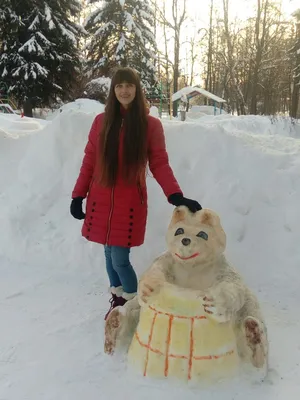 Медведь, слепленный из снега» — создано в Шедевруме