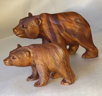 Сувенир ручной работы «Медведь», натуральное дерево купить в интернет  магазине | matryoshka.by