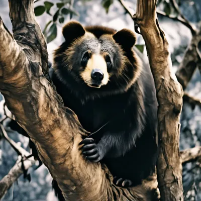 Медведь за деревом (45 лучших фото)