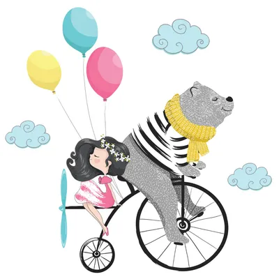 Ехали медведи на велосипеде …» — создано в Шедевруме