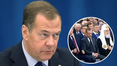 Обращение Путина 21 февраля 2023 - Медведев уснул во время речи - 24 Канал