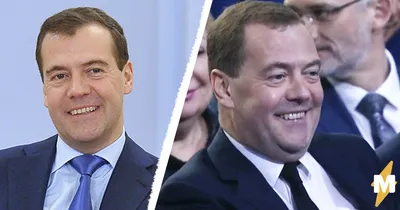 Медведев улыбнулся перед Путиным, наев щёчки, и тут же стал мемом