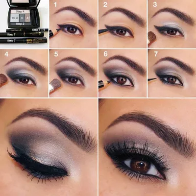 Smokey Eyes For Brunettes | Макияж, Инструкции по макияжу глаз, Макияж для карих  глаз