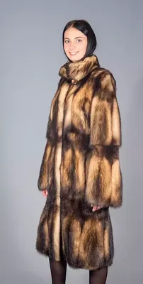 Пальтоиз хорька модель «Надина М», купить за 115 000 руб. | Компания  «Меховой стиль»