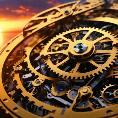 Механизм часов, макросъёмка, четкий …» — создано в Шедевруме