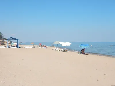 Мелекино, первый и второй спуск, памятник десантникам, Panorama of Melekino  from road | Донбасс и Приазовье: туризм, отдых, путешествия