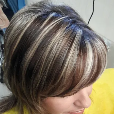 Март 2023 Мелирование волос в два цвета