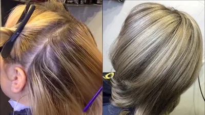 Прикорневое мелирование на отросшие корни волос: фото, техника выполнения