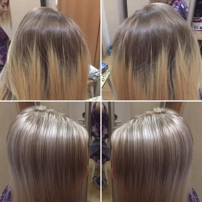 Отзыв о Пудра для обесцвечивания волос Estel \"Super Blond Plus\" |  Мелирование в домашних условиях на темно-русые волосы. Обесцвечивание  Эстель (Estel). Много фото.