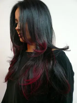 Мелирование на темные волосы | Hair color pictures, Red ombre hair, Ombre  hair color