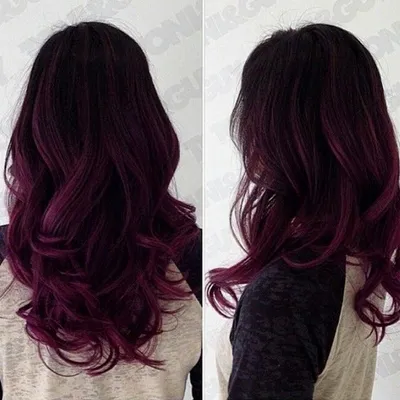 Мелирование на темные волосы: фото до и после | Purple ombre hair, Ombre  hair color, Hair color purple