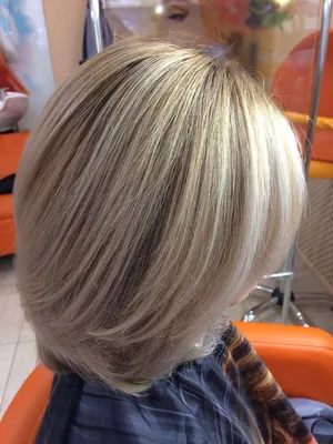 Мелирование на короткие светлые волосы или легкий вариант окрашивания для седых  волос - YouTube
