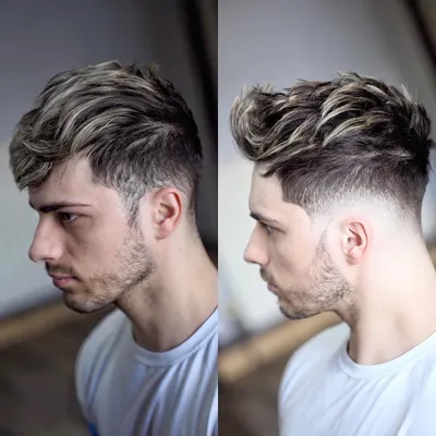 Мужское окрашивание волос [30 фото] — виды покраски волос для мужчин,  цвета, тенденции, технология