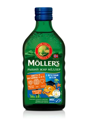 Рыбий жир МЁЛЛЕР с фруктовым вкусом - Möller's