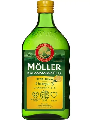 Норвежский рыбий жир Moller Omega 3 для детей лимон 500 мл Moller's  133421935 купить в интернет-магазине Wildberries