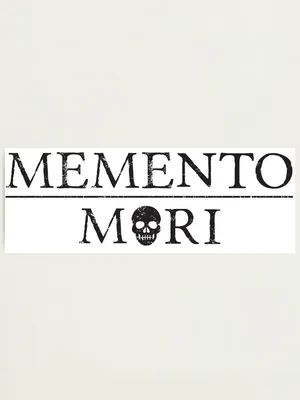 Memento Mori Memento Vivere Skull Design Stoic Memento Mori Ornament by  Omarn Shiza - Pixels
