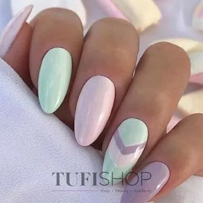 Gentle mint nail designs Нежный мятный маникюр | Gel nails, Nail art,  Stylish nails