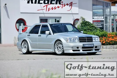 Передний бампер Rieger Mercedes 190 W201. Купить передний бампер rieger  mercedes 190 w201 от Hard-Tuning.ru