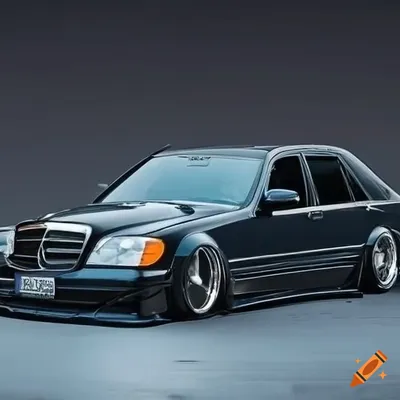 Mercedes-Benz S-Class 1994-1998 Dimensions Side View