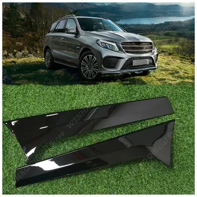 For Mercedes Benz ML GLE Cl W166 2012-2018 Gloss Black Rear Side Wing Roof  Spoiler Stickers Cover Trim