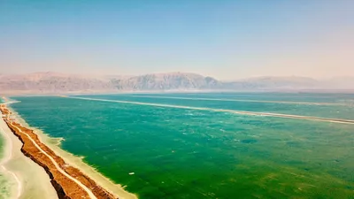 Мертвое море испарилось настолько, что в некоторых районах теперь можно  ходить по соляным пластам | Пикабу