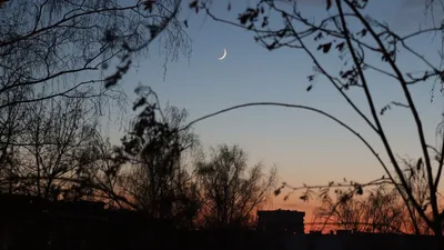 Юпитер, Венера и молодой месяц на закатном небе, 21.02.2023, Тверская обл |  Пикабу