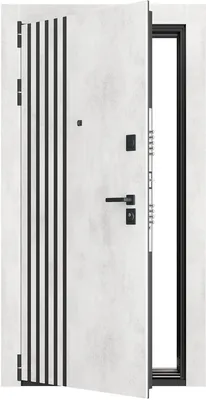Входная металлическая дверь CommandDoors Т30 3К с зеркалом 960x2050мм,  Левая (Петли слева/открывание на себя), Лист стали + порошково-полимерное  покрытие, цвет - антик серебро, МДФ-панель 16 мм, зеркало 1900х460мм, цвет  - белая лиственница
