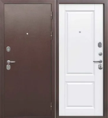 Металлическая дверь с терморазрывом и металлофиленкой ТР-7 — доставка,  монтаж