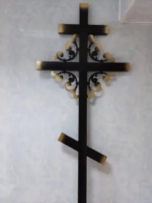 ᐉ Крест на могилу • Купить могильный крест с дерева, железный, гранитный -  Ритуал 24