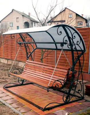 Качели садовые из металла | Решетки на окна, ворота, навесы, заборы в  Ростове-на-Дону