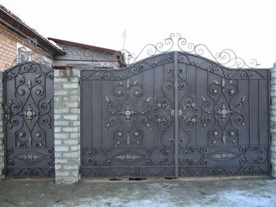 Кованые ворота откатные Арт.ВХКО-29 купить в Москве — Кованый Двор