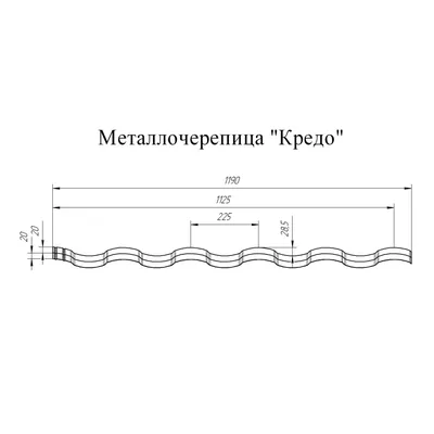 Металлочерепица КРЕДО Полиэстер 0,45 мм цена в Челябинске с доставкой