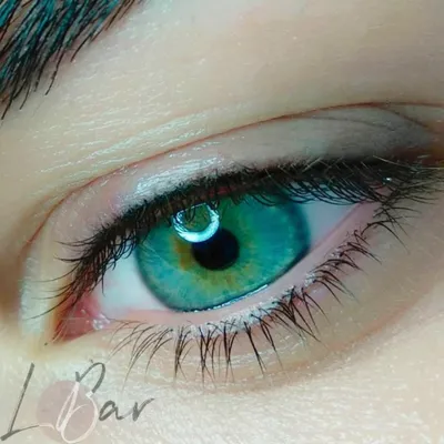 Межресничный татуаж глаз с растушевкой фото фото
