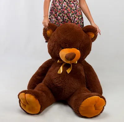 Большой плюшевый мишка 150 см шоколадный, Красивые мягкие игрушки подарок  для девушек пушистые мягкие медведи (ID#1656391642), цена: 1616.50 ₴,  купить на Prom.ua