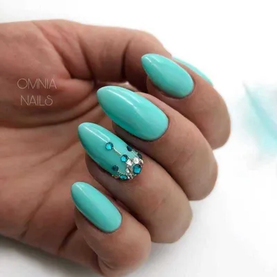 Мятный маникюр 2023 (100 ФОТО идей дизайна ногтей) - лучшие модные нежные  оттенки и цвета красивого Нейл-арта - Glamusha