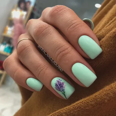 Мятный маникюр | Nails | Дзен