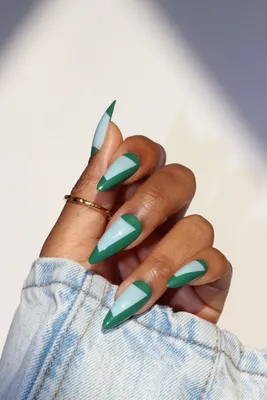 Mint green dip nails with a cute,... - Tanya's Nail Creations | Facebook