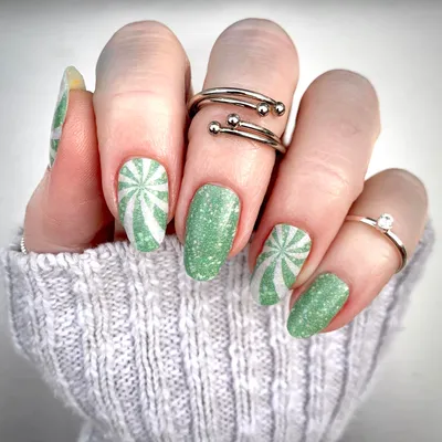 Mint Candy Swirls Nail Wraps – Embrace Your Style Nails LLC